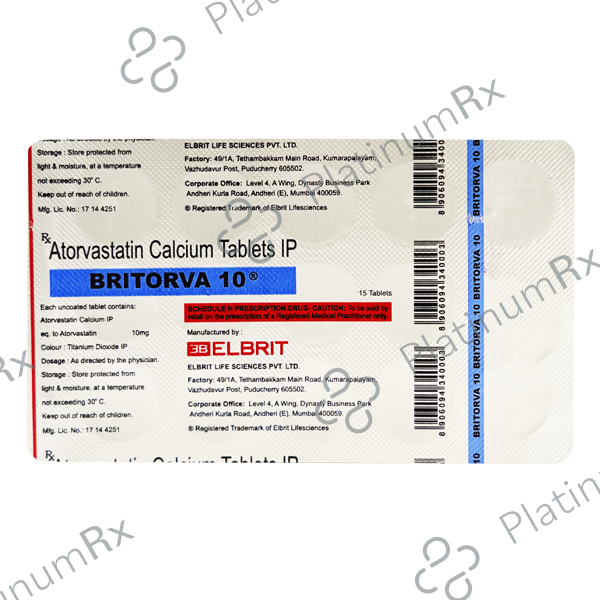Britorva 10mg Tablet 15s