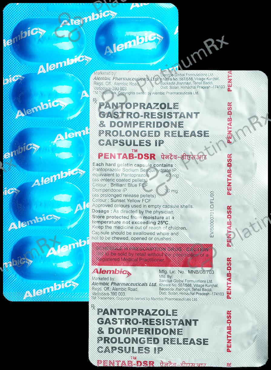 Pentab D 30mg/40mg Capsule SR