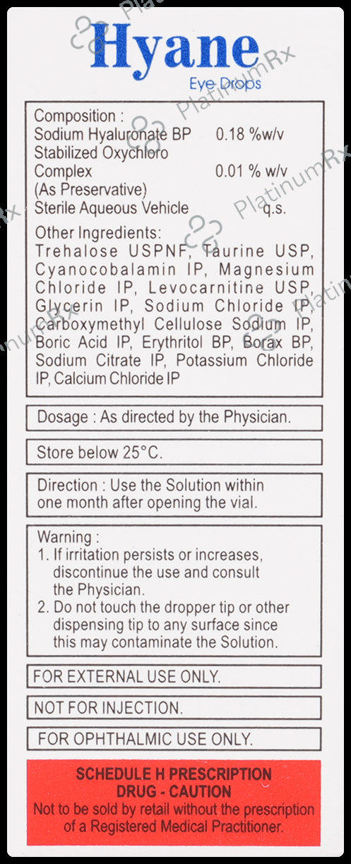 Hyane 0.18% Eye Drop 5ml