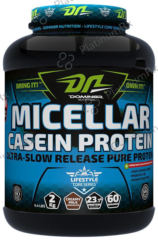 DOMIN8R Micellar Casein Protein Powder Creamy Milk Chocolate 4 lb