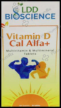 LDD Bioscience Vitamin D Cal Alfa+ - Multivitamin & Multimineral for Healthy Bones & Teeth - Tablet 30 Tablet