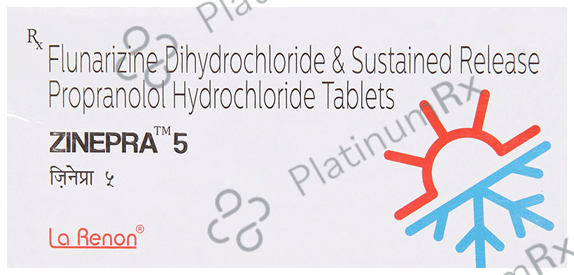 Zinepra 5/40mg Tablet SR 10s