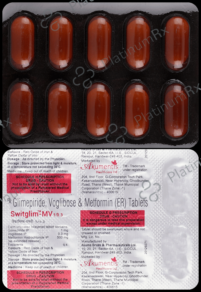 Switglim MV 1mg/500mg/0.3mg Tablet