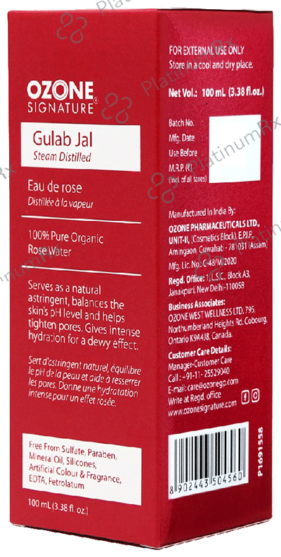Ozone Signature Gulab Jal