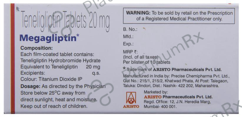 Megagliptin 20mg Tablet 10s