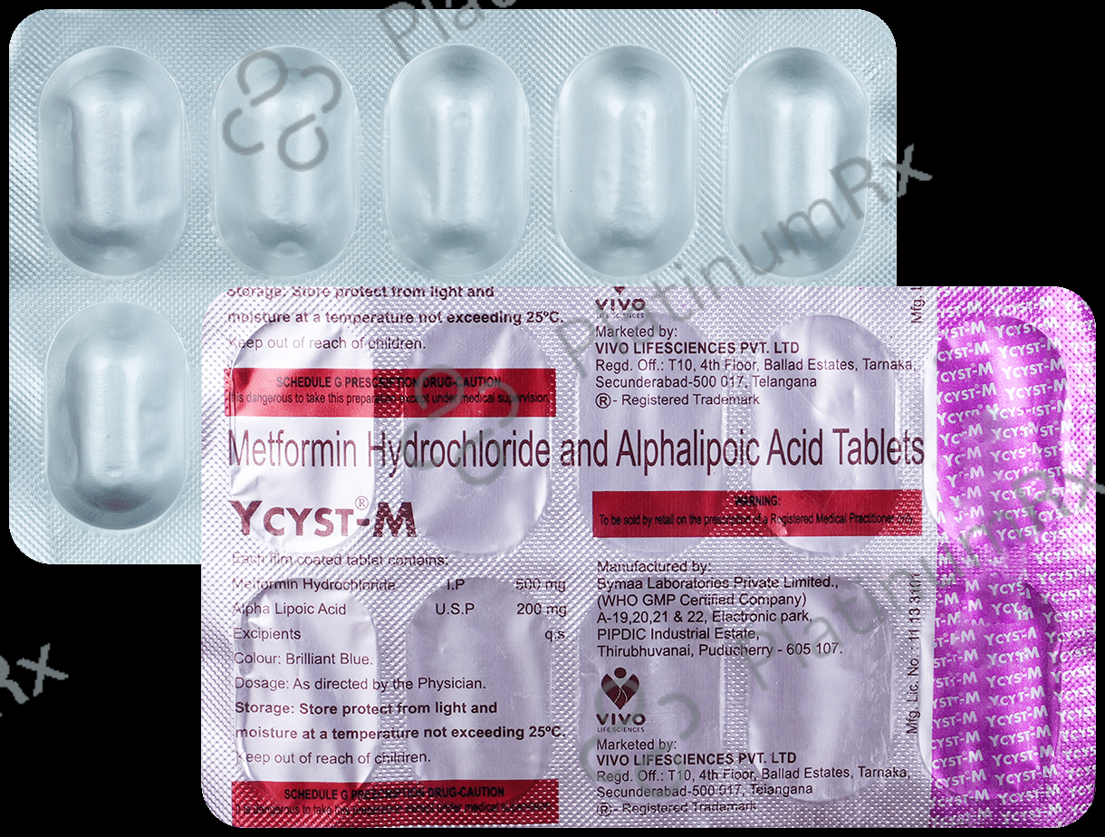 Ycyst M 200/500mg Tablet 10s