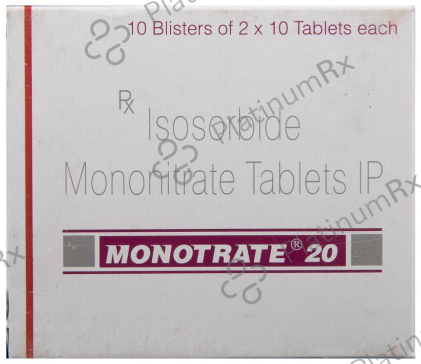 Monotrate 20mg Tablet 10s