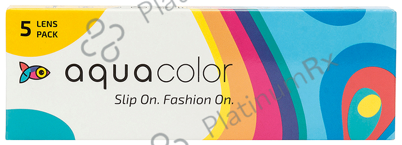 Aquacolor Daily Disposable Colored Contact Lens with UV Protection Optical Power -2.5 Spicy Gray