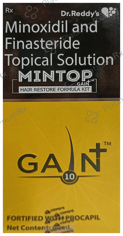 Mintop Gain Plus 10 Hair Restore Formula Kit 60ml