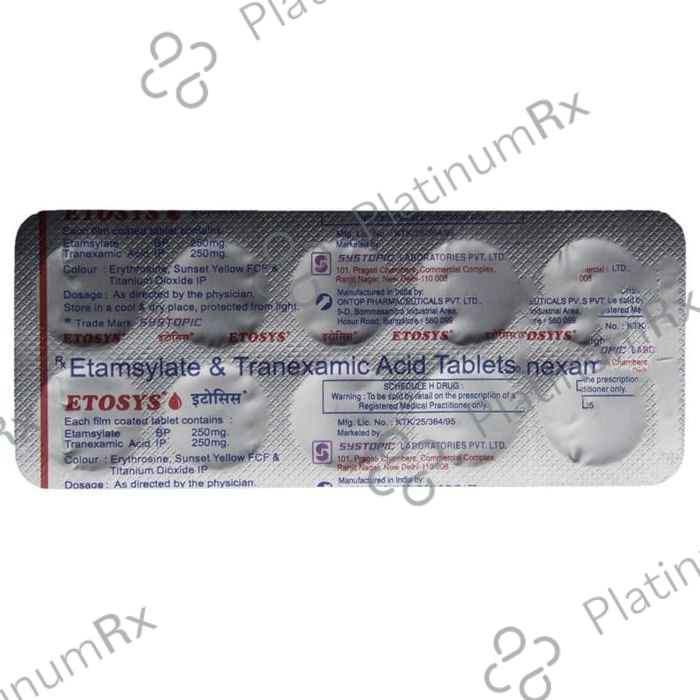 Etosys 250/250mg Tablet 10s