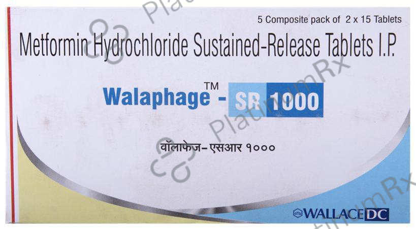 Walaphage SR 1000mg Tablet 15s