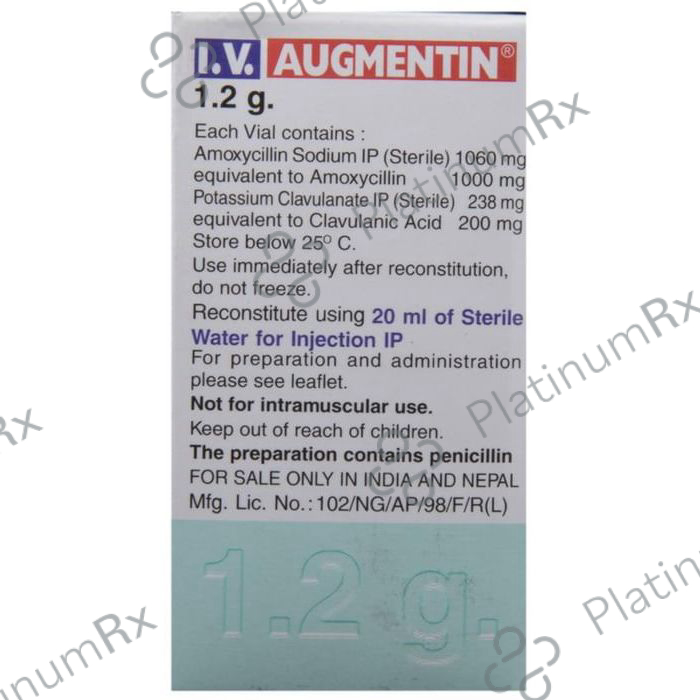 Augmentin 1.2gm Powder for Injection 1s