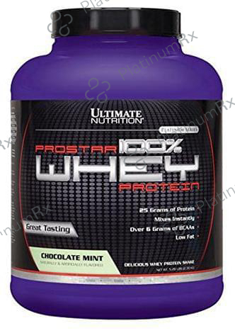Ultimate Nutrition Prostar 100% Whey Protein for Muscle Recovery - Flavour Chocolate Mint Powder