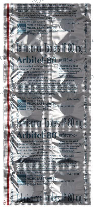 Arbitel 80mg Tablet 10s