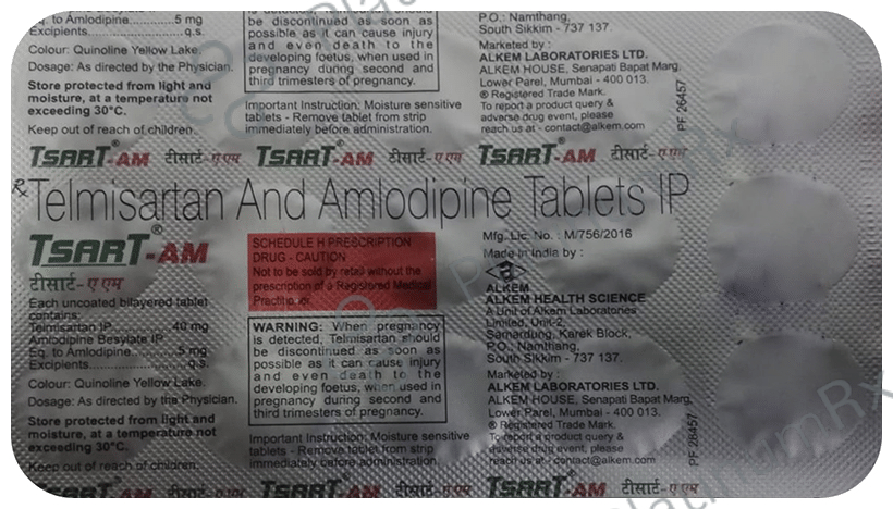 Tsart AM 5/40mg Tablet 15s