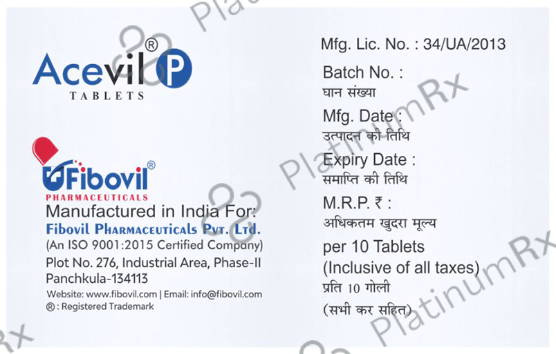 Acevil P Tablet