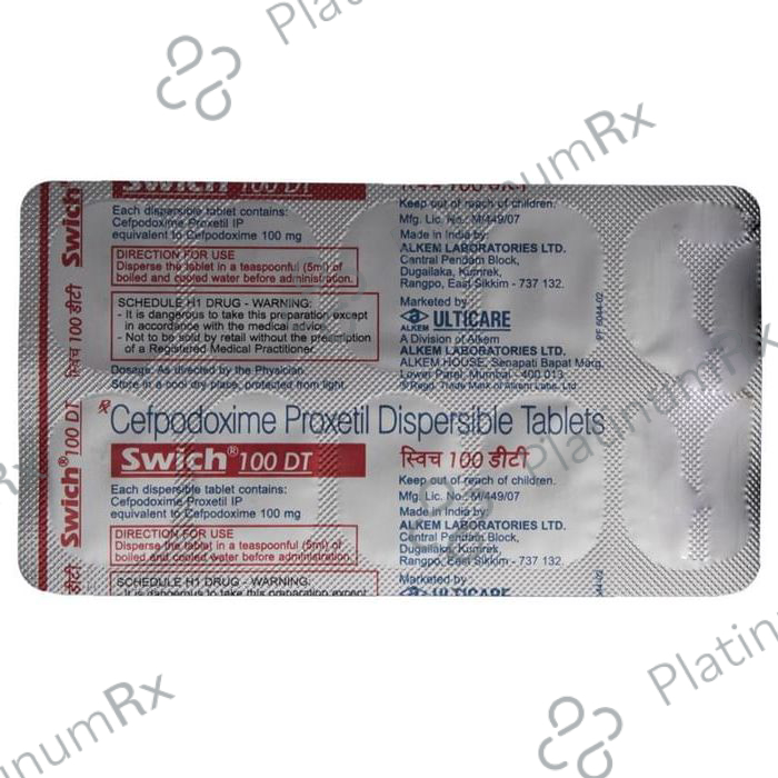 Swich 100mg DT Tablet 10s