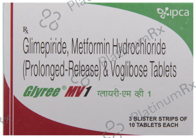 Glyree MV1 1/500/0.2mg Tablet PR 10s