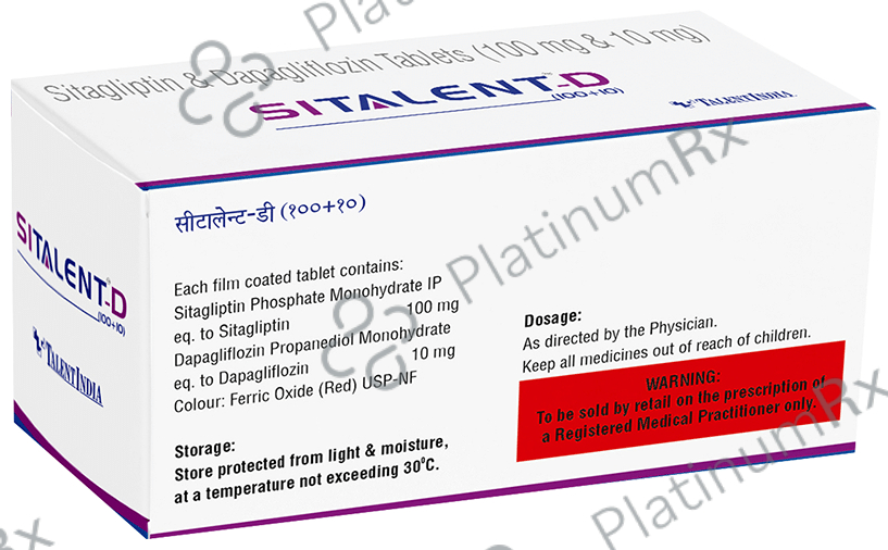 Sitalent D 10mg/100mg Tablet