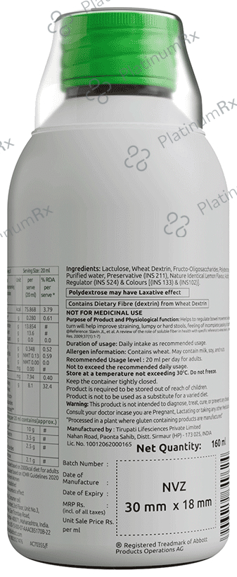 Duphalac Bulk Gluten Free Lemon 1mg Oral Solution 160ml