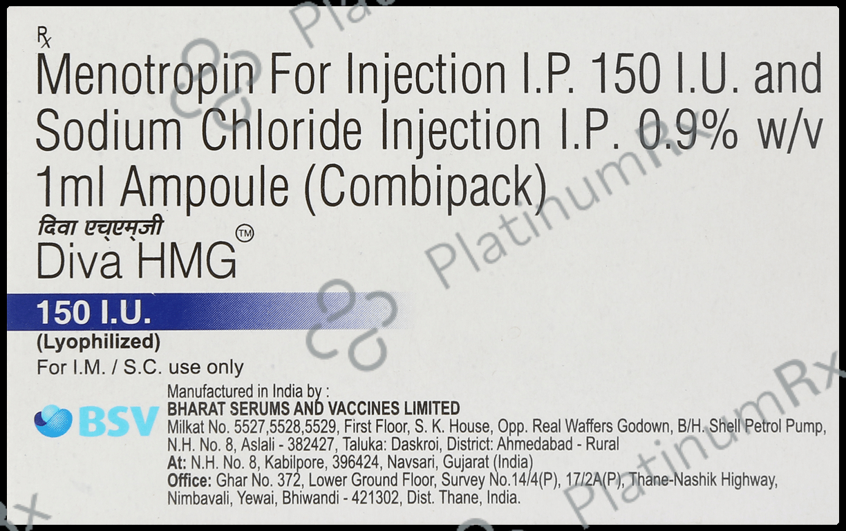 Diva Hmg 150i.u Injection