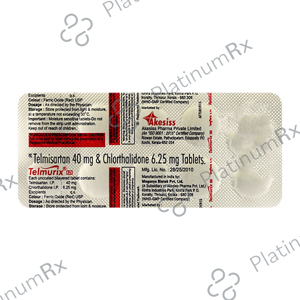 Telmurix 40/6.25mg Tablet 10s