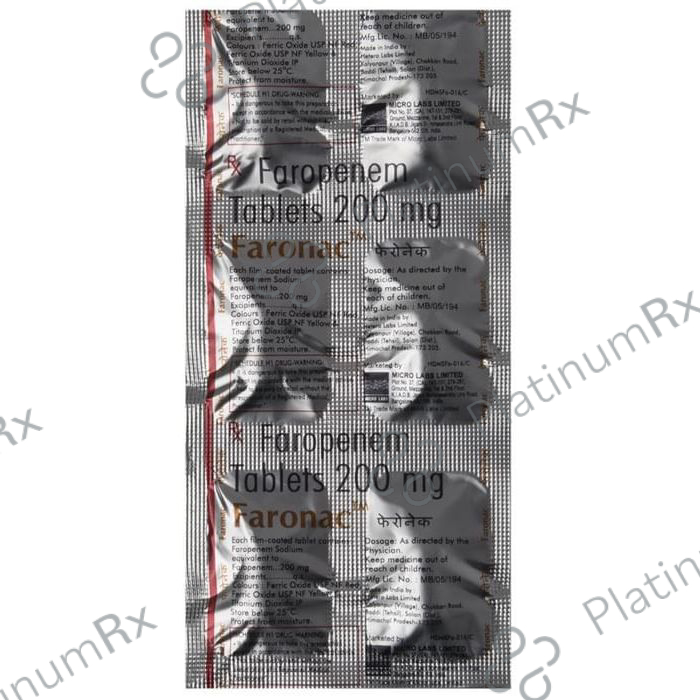 Faronac 200mg Tablet 6s