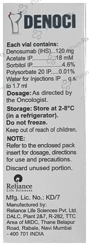 Denoci 120mg Injection 1s