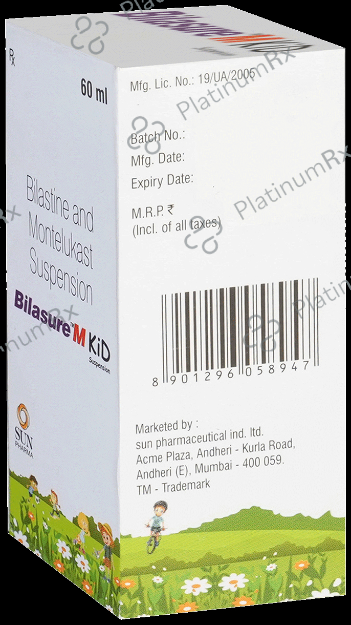 Bilasure M Kid 10/4mg Oral Suspension 60ml