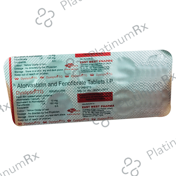 Dysliptin TG 10/160mg Tablet 10s
