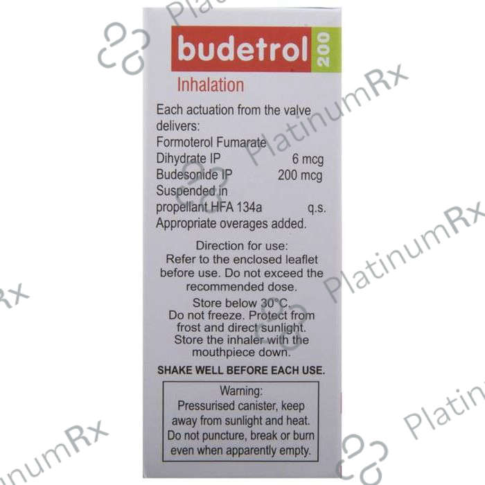 Budetrol 200/6mcg Inhaler 120MDI