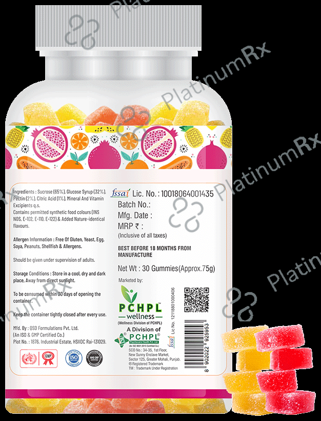 PCHPL Wellness Gumyum Multivitamin & Multiminerals Gummies