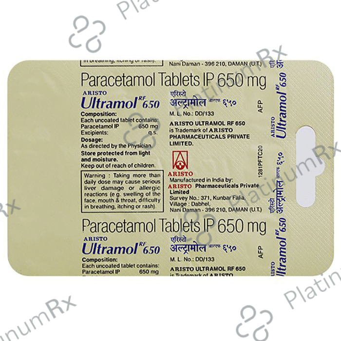 Ultramol RF 650mg Tablet