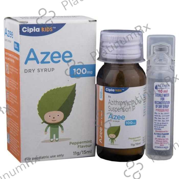 Azee 100mg Dry Syrup Peppermint