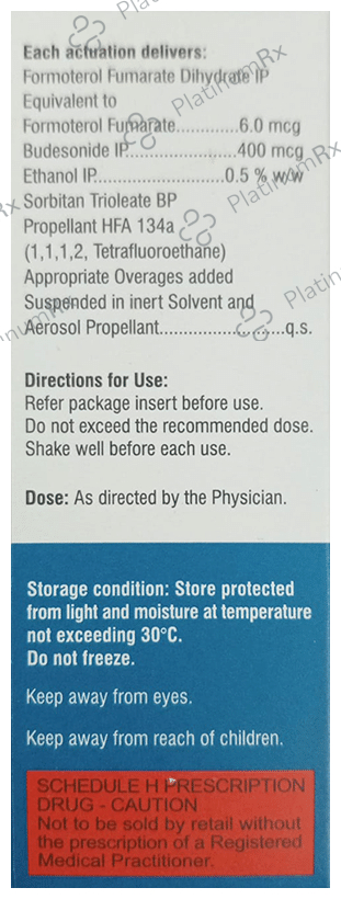 Pulmosmart 400/6mcg Inhaler 120MDI