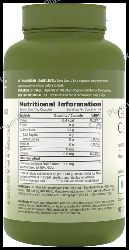 GNC Herbal Plus Garcinia Cambogia 500mg Capsule 90 capsules
