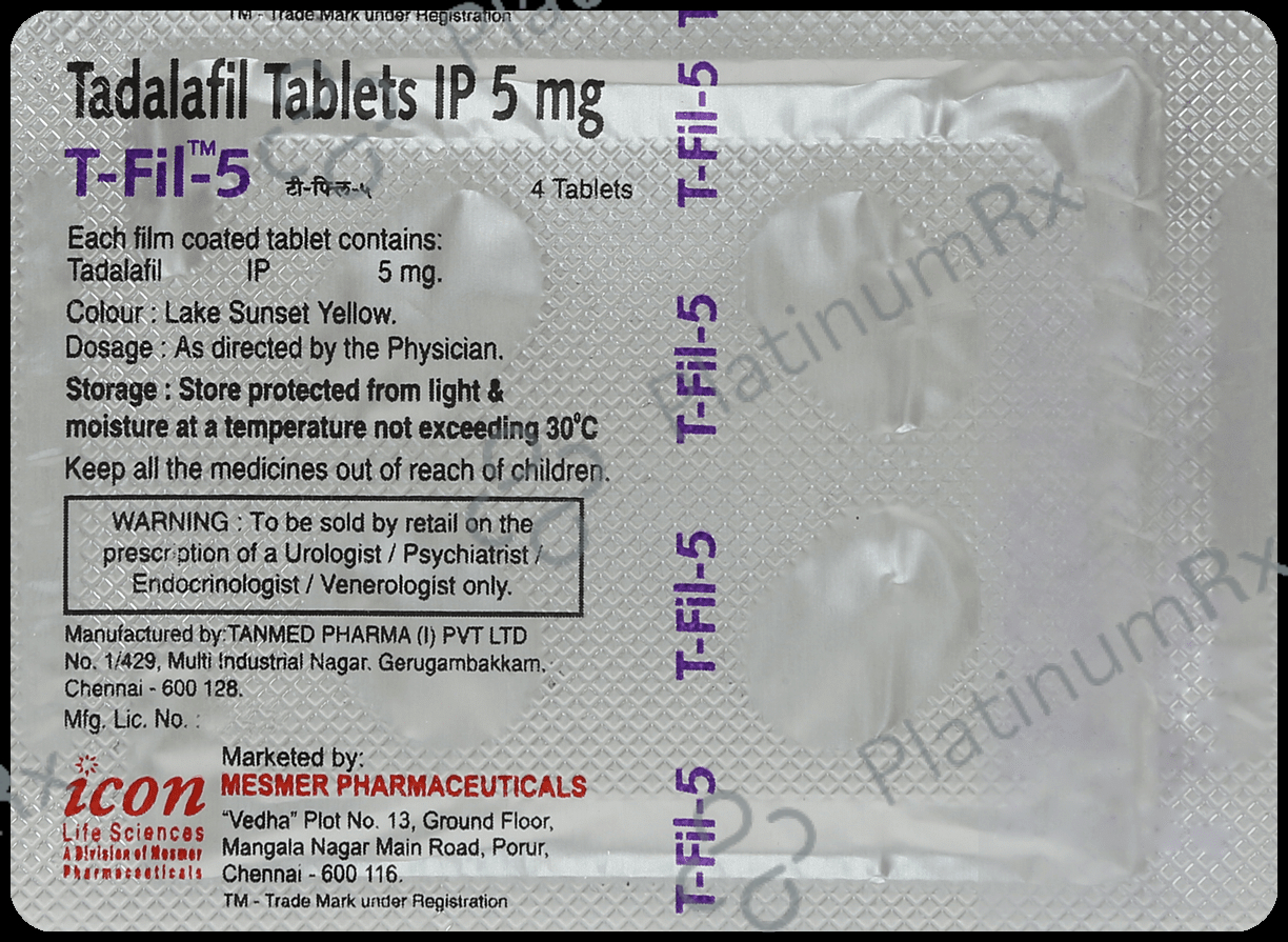 Tfil 5mg Tablet 4s