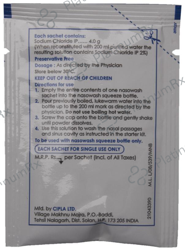 Nasowash 4gm Starter Kit 1s