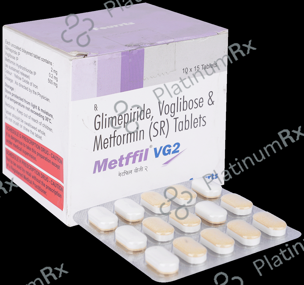 Metffil V G 2/500/0.2mg Tablet SR 15s
