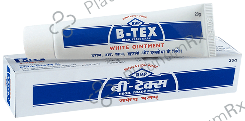 B-Tex White Ointment (20gm Each) 12 Tubes