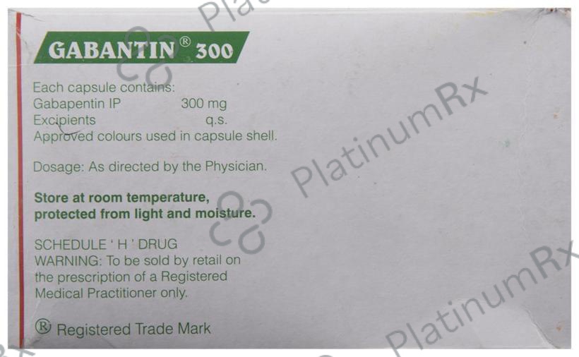 Gabantin 300mg Capsule 10s