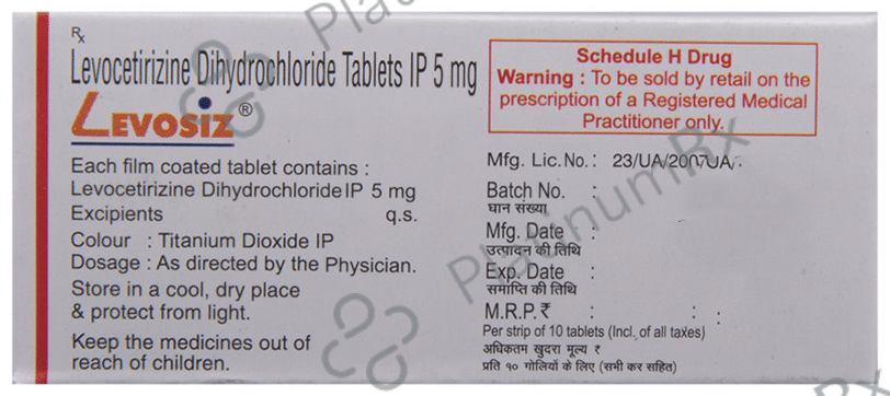 Levosiz 5mg Tablet 15s