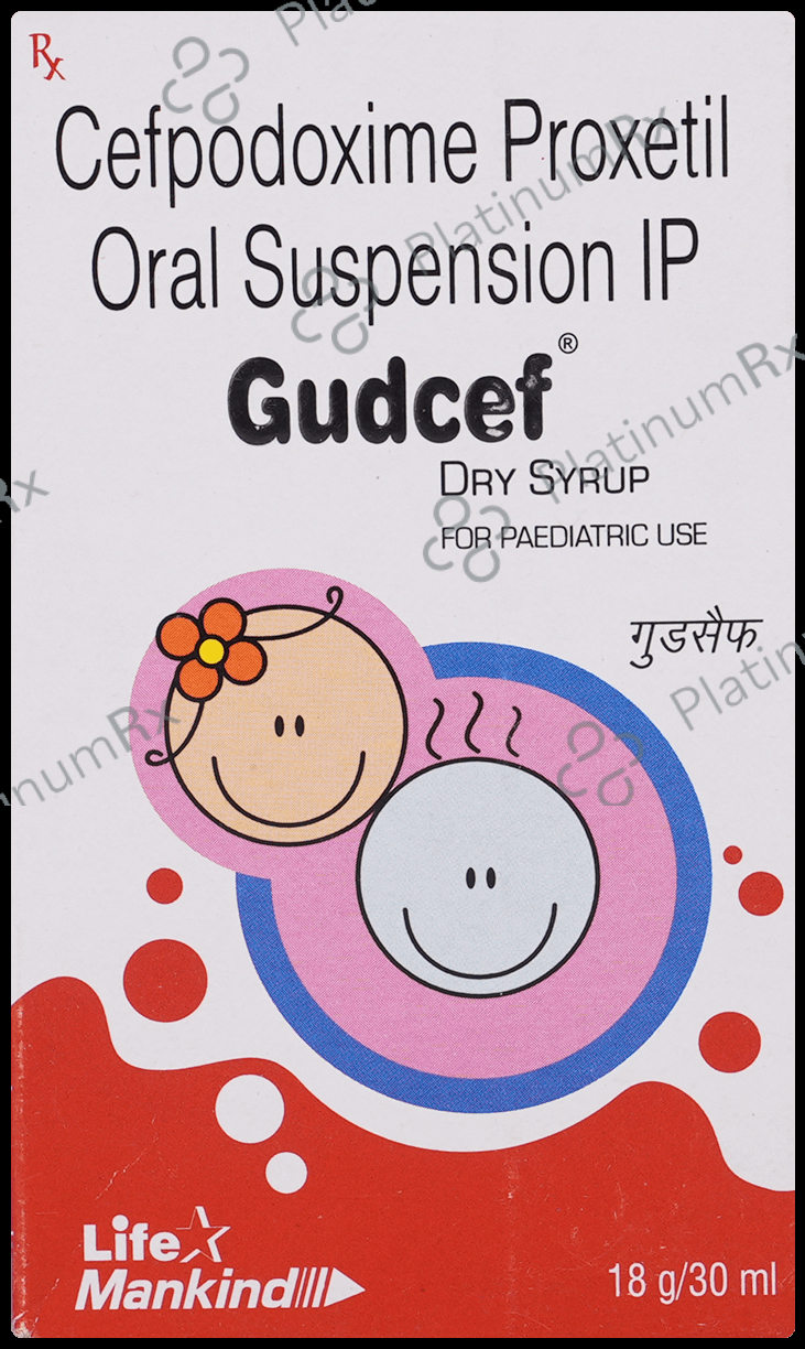 Gudcef 50mg Dry Syrup 30ml