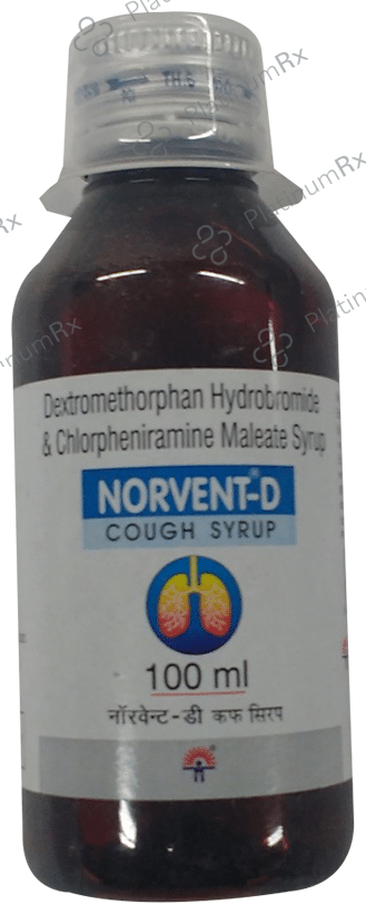 Norvent D 4/10mg Cough Syrup 100ml