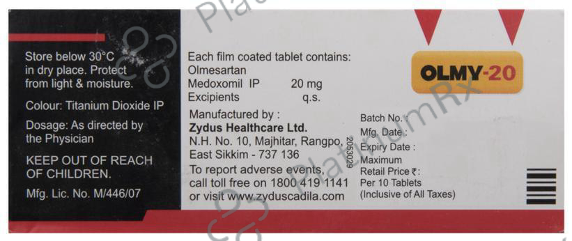 Olmy 20mg Tablet 10s