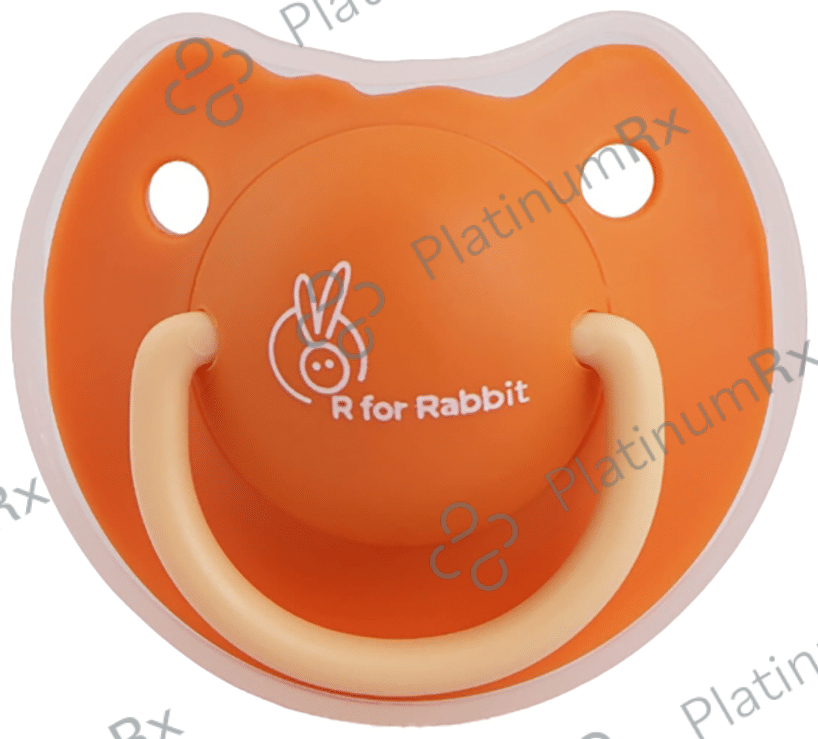 R for Rabbit Tusky Pacifie Green for Kids of 3 Months Orange