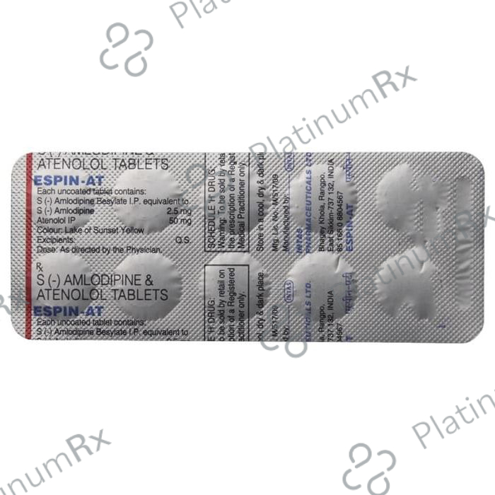 Espin AT 2.5/50mg Tablet 10s