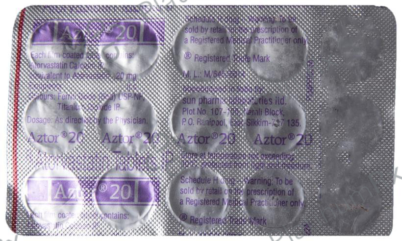 Aztor 20mg Tablet 15s