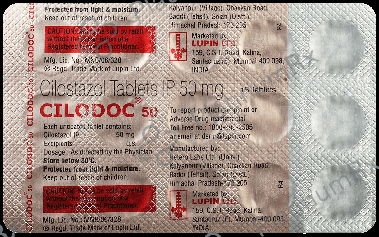 Cilodoc 50mg Tablet 15s