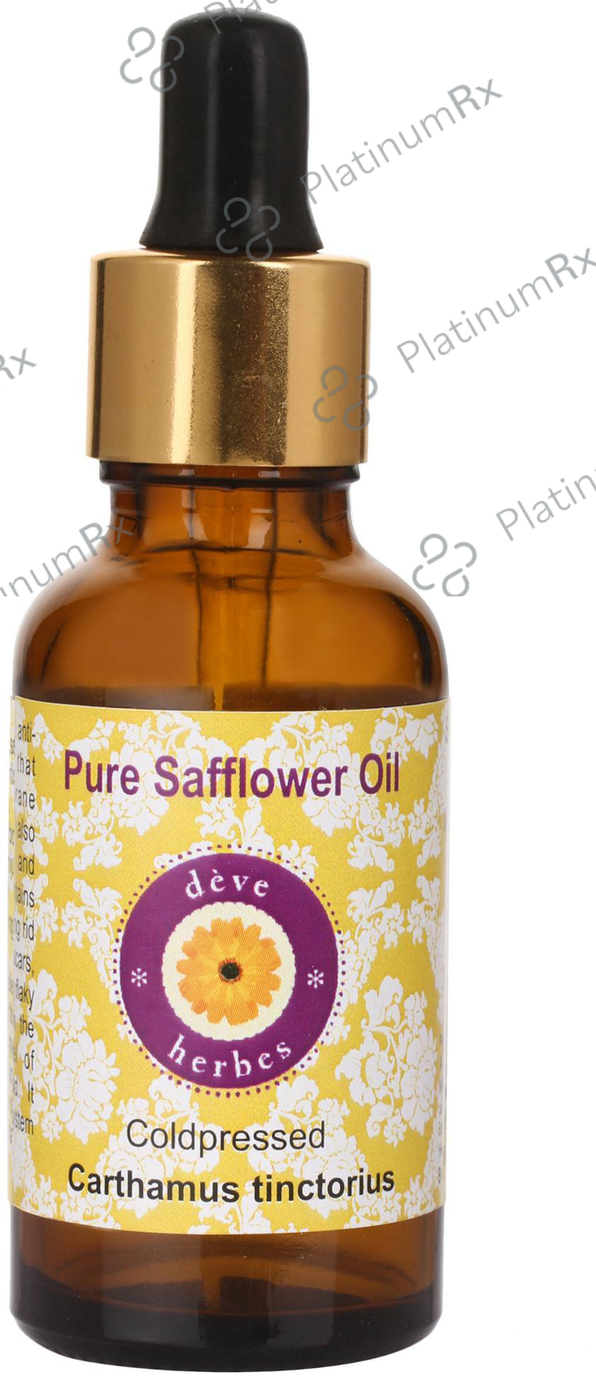 Deve Herbes Pure Safflower/Carthamus Tinctorius Coldpressed Oil 100 ml